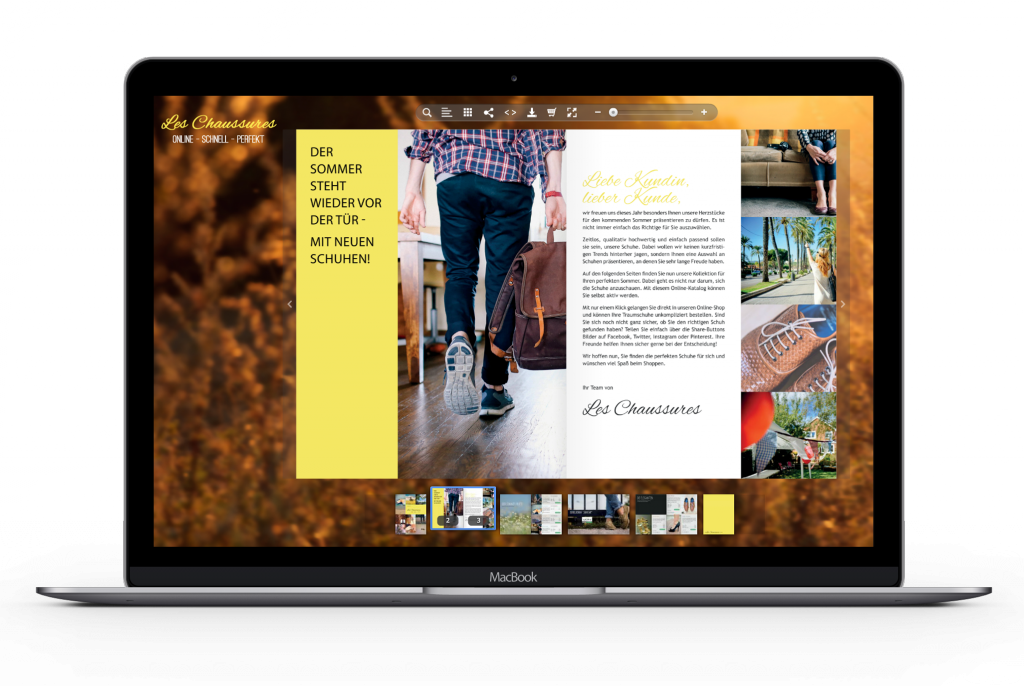 Ihre Inhalte stehen im Vordergrund: Unser ePaper Webplayer 3 ist schlicht gestaltet und lenkt nicht von Ihren Inhalten ab.