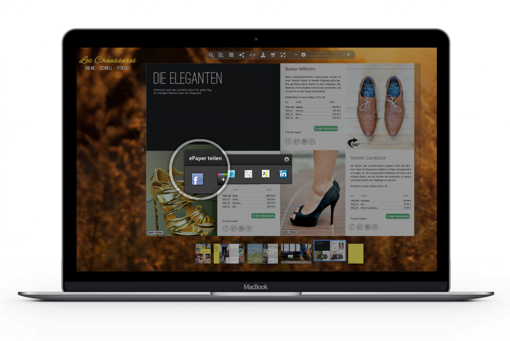 Ihre Leser können (auf Wunsch) ePaper direkt in Facebook, Twitter und Google+ teilen. Damit erreichen Sie noch mehr potenzielle Kunden.
