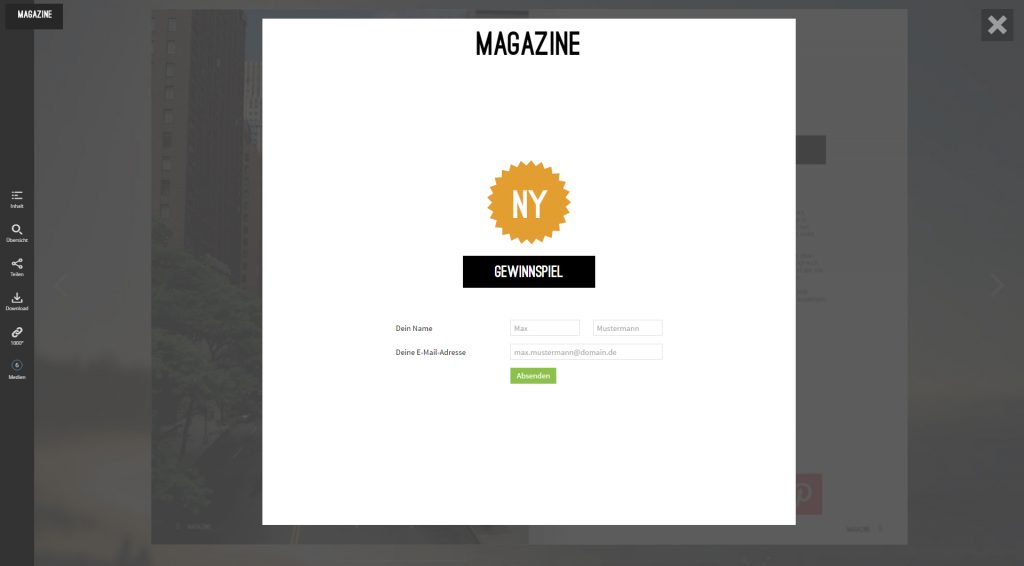 Shadowbox im ePaper MAGAZINE
