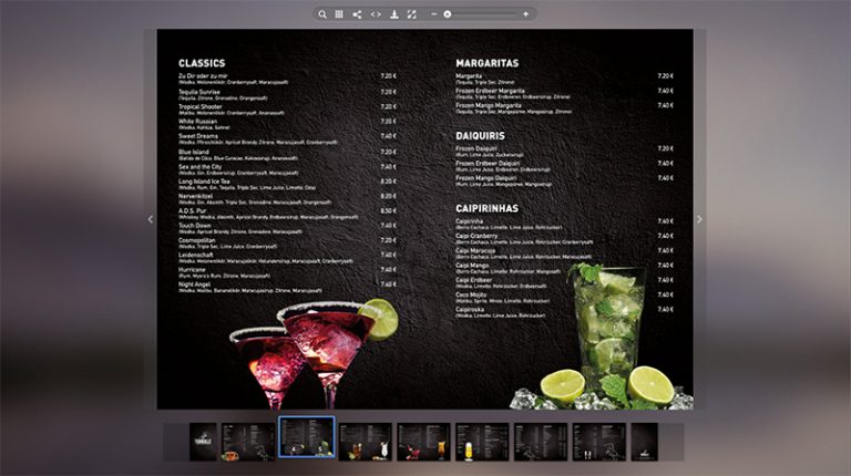 Online Speisekarte Als Epaper Veroffentlichen