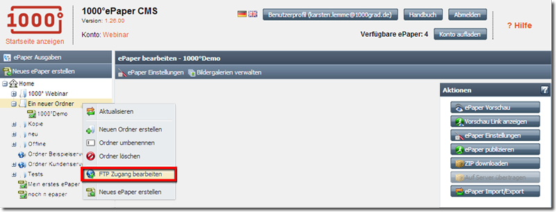 ePaper auf Server übertragen – so funktioniert’s
