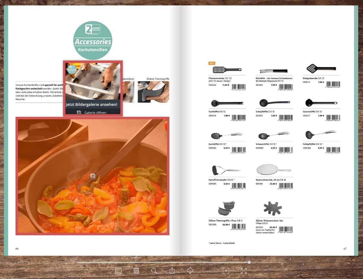Screenshot vom BERNDES-Online-Katalog