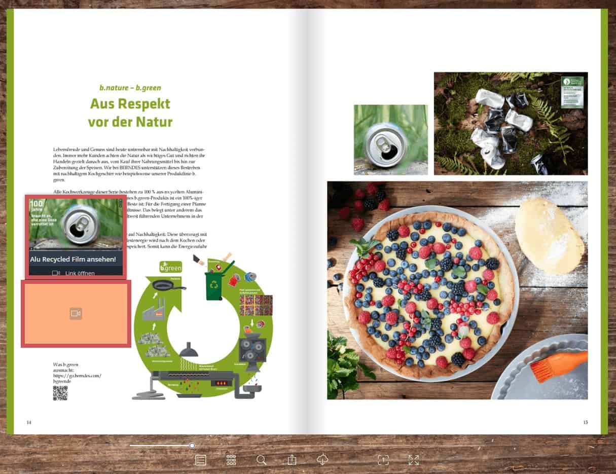 Screenshot vom BERNDES-Online-Katalog