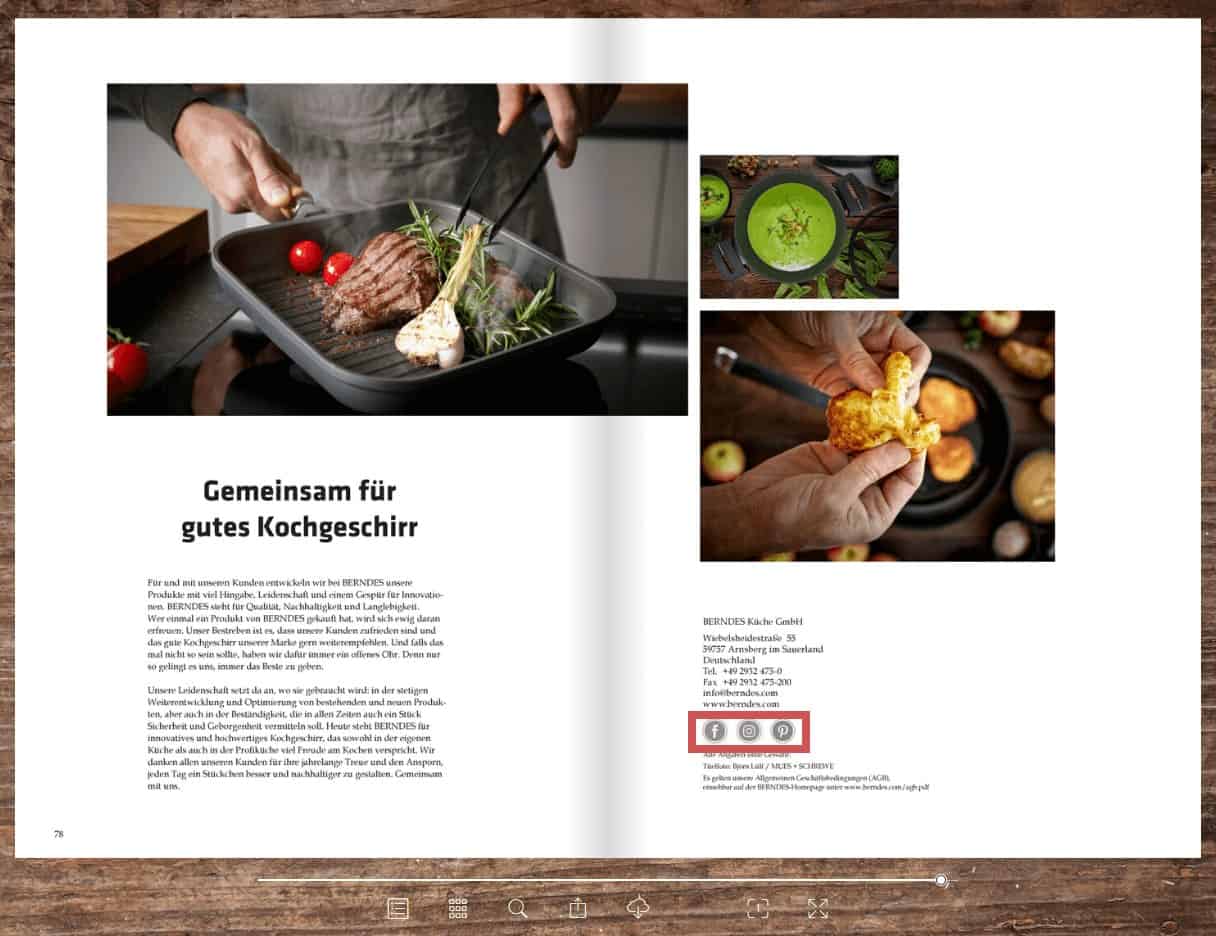 Screenshot vom BERNDES-Online-Katalog